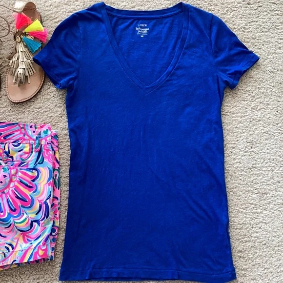 J. Crew Featherweight Sub Cotton Tee - Picture 2 of 4